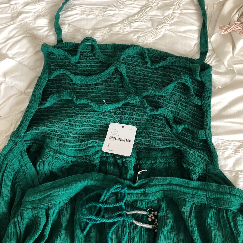Small Green IVY Free People Extratropical Maxi Dress NWT - Picture 4 of 6